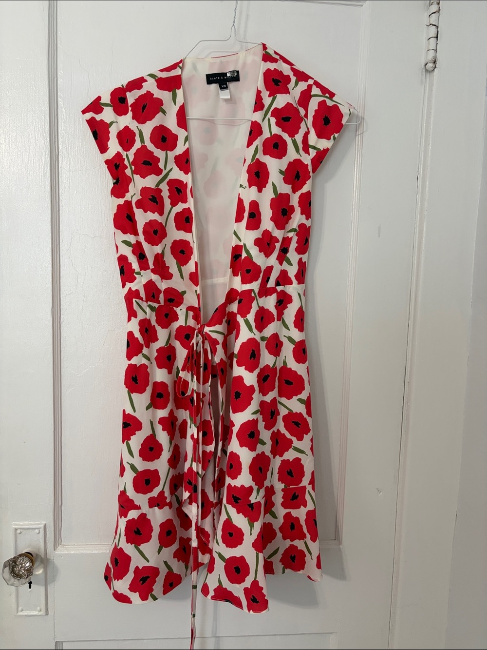 Slate and willow mini wrap dress